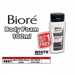 9557 Biore Men's Body Foam - White Energy- Buy1Get1free